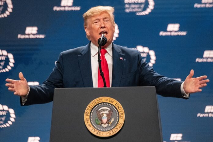 U.S. President Donald Trump at the 101st American Farm Bureau Federation